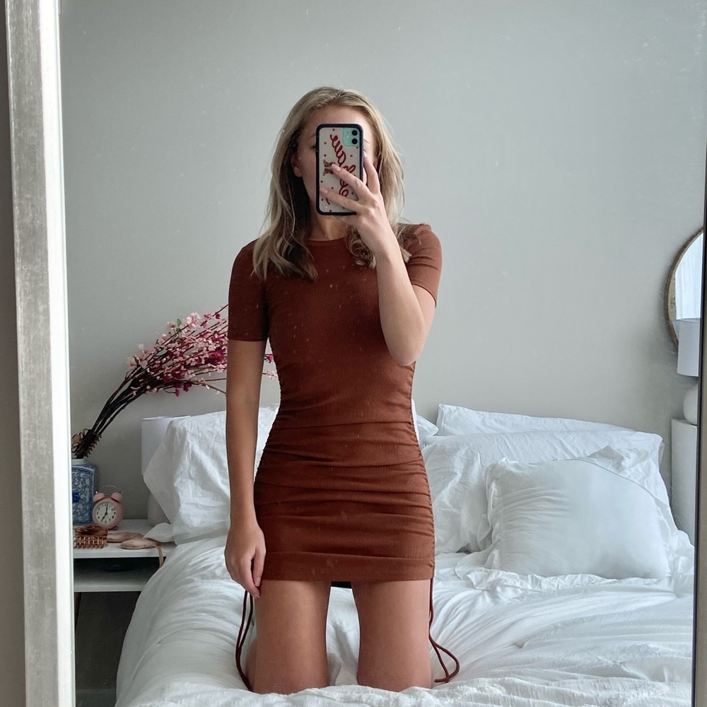 Zara drawstring dress